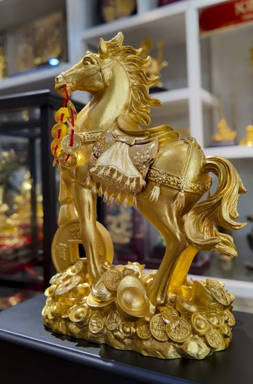 Tượng ngựa tài lộc mẫu 12
