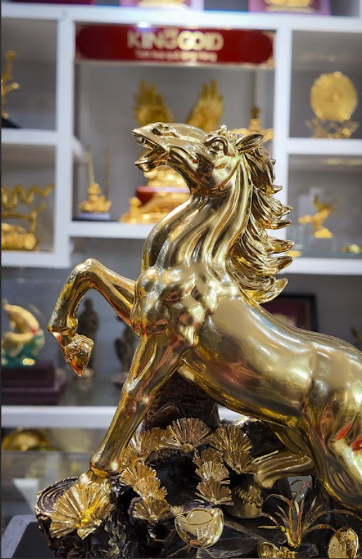 Tượng ngựa tài lộc mẫu 13