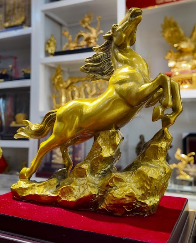 Tượng ngựa tài lộc mẫu 15