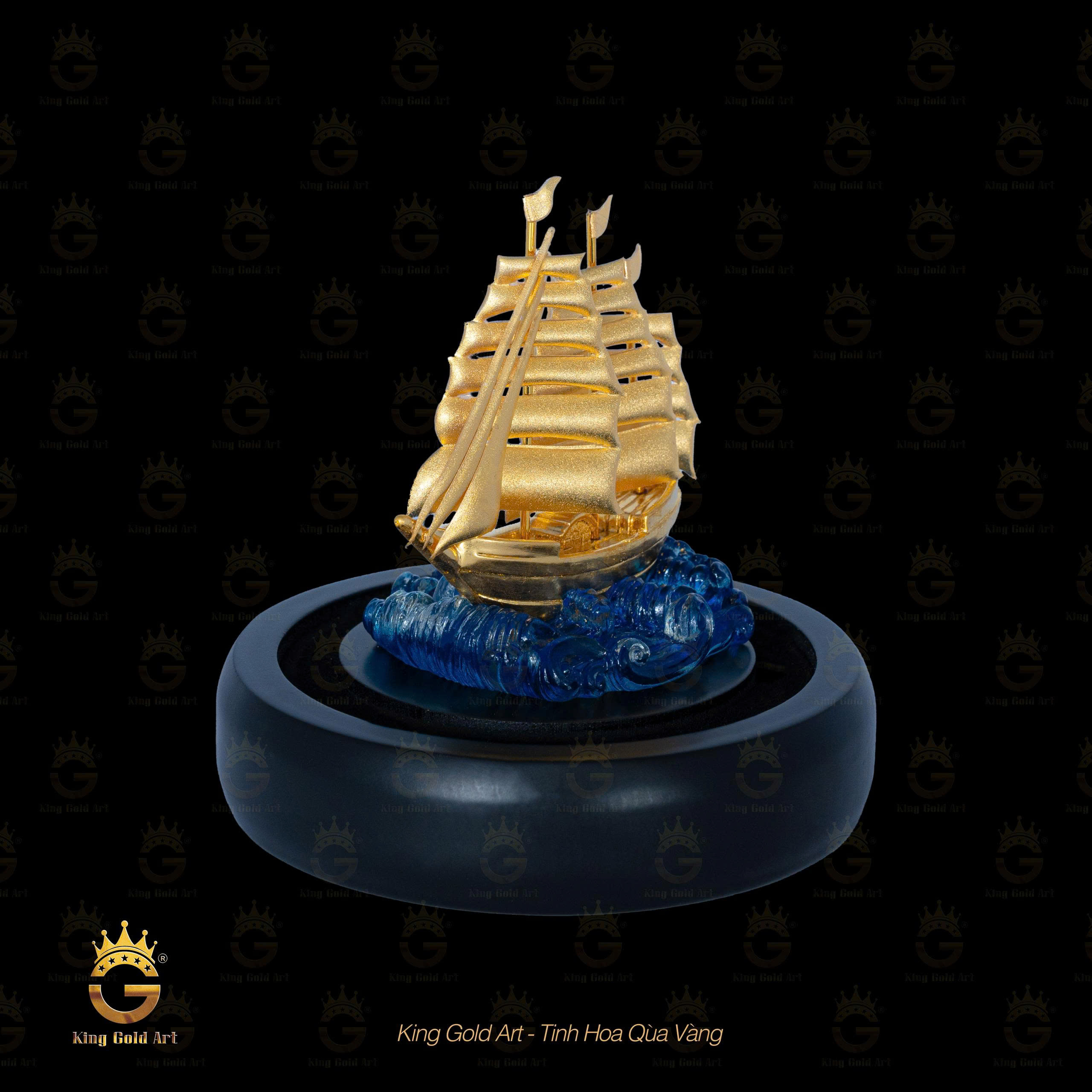 Mô Hình Thuyền Thuận Buồm Xuôi Gió để bàn sang trọng