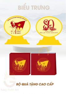 Phê duyệt mẫu biểu trưng quà tặng Kỷ niệm 80 năm Cách mạng Tháng Tám thành công và Quốc khánh 2/9