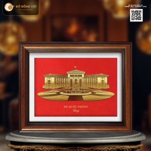 Tranh vàng 24k: Tòa nhà Bộ Quốc Phòng