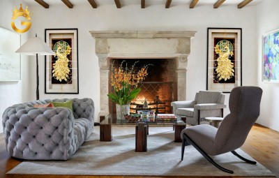 Tranh vàng treo tường phong thủy sang trọng cho phòng khách, phòng ngủ, phòng làm việc