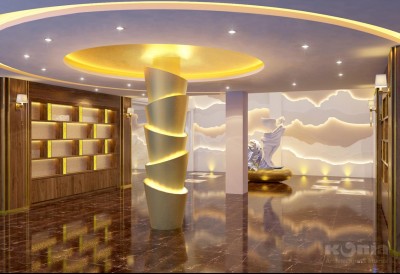 Dát vàng 24K cho nội thất biệt thự, công trình kiến trúc 