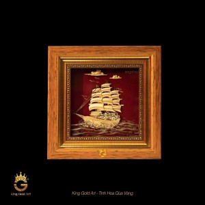 Thuyền Buồm Dát Vàng 24K – Biểu Tượng Phong Thủy 
