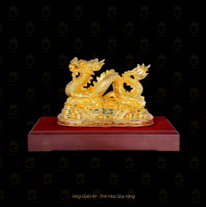 Long Châu Chiêu Tài mạ vàng 24k