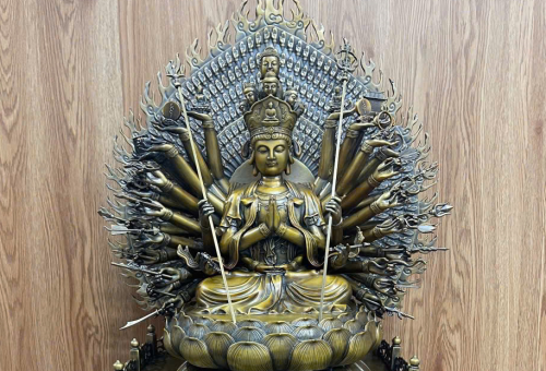Tượng Phật Mẫu Chuẩn Đề Bằng Đồng 68cm Đúc Thủ Công Tinh Xảo | Đồ Đồng Việt