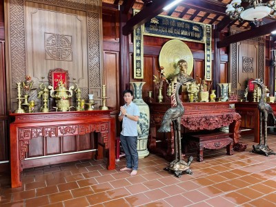Thi Công Phòng Thờ Bác Hồ Trang Nghiêm – King Gold Art