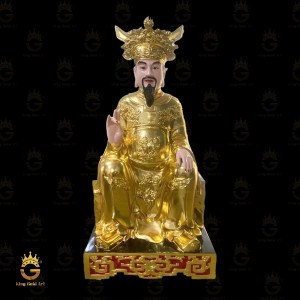 Tượng Tôn Quan Tứ Phủ Dát Vàng Toàn Phần