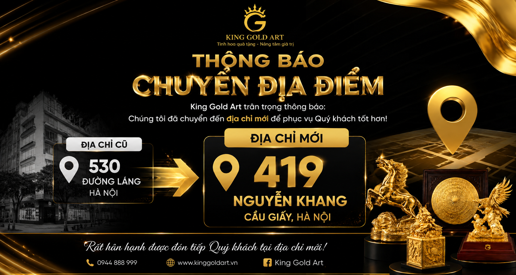 Thông báo chuyển địa điểm