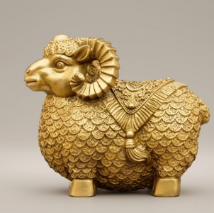 Tượng Cừu Mạ Vàng 24k Nghệ Thuật Tinh Tế Và Sang Trọng