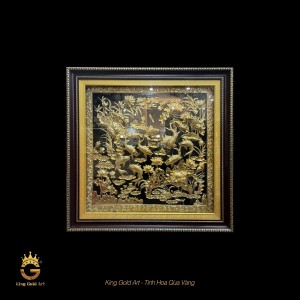 Tranh Cửu Ngư Quần Hội Phong Thủy