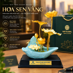 Hoa Sen Vàng Mạ Vàng | Quà Tặng Doanh Nghiệp Ý Nghĩa