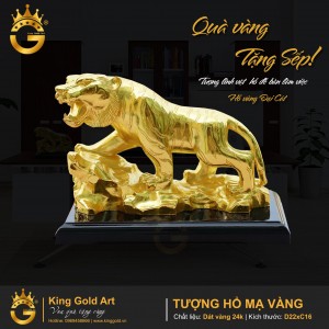 Tượng Hổ Mạ Vàng King Gold Art: Tinh Hoa Nghệ Thuật Mạ Vàng Cho Không Gian Phong Thủy