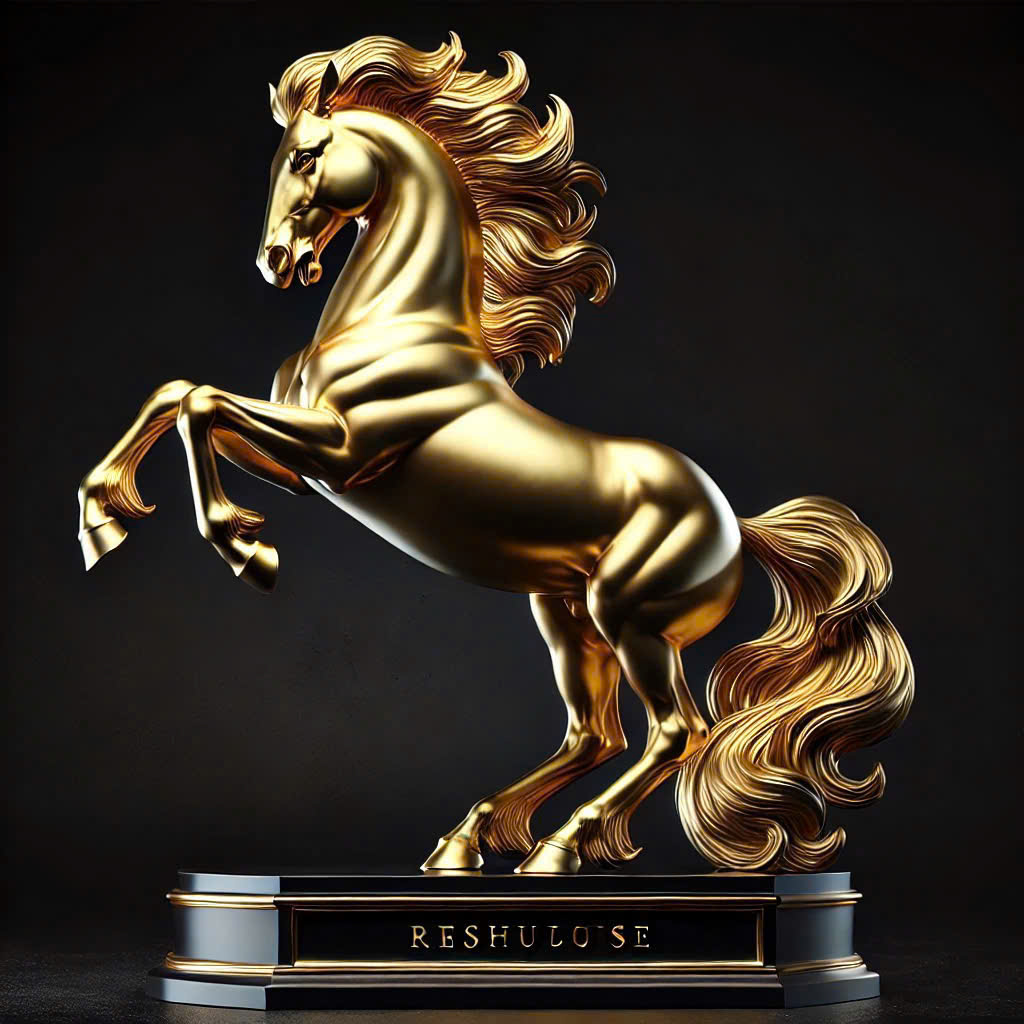 Nhất mã phi thiên đúc đồng mạ vàng, dát vàng cao cấp