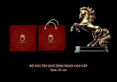 Bộ sưu tập ngựa phong thủy Nhất mã phi thiên quà tết 2026