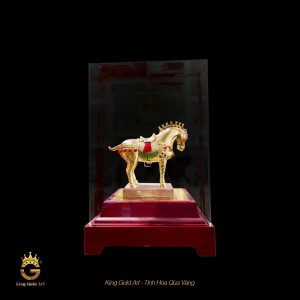 Ngự Mã Kim Quan – Tượng Ngựa Đồng Mạ Vàng 24K