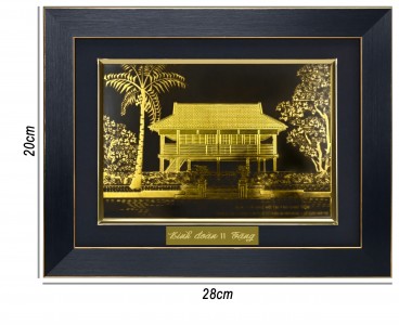 Tranh Nhà sàn Bác hồ lưu niệm đặc biệt