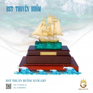Bộ sưu tập thuyền buồm mạ vàng 24K King Gold Art – Biểu tượng phong thủy của thành công và khát vọng 
