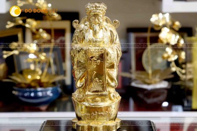 Tượng Thần Tài Đồng Mạ Vàng 24K King Gold Art Cao Cấp