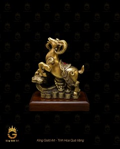 Tượng dê như ý bằng đồng phong thủy cao cấp sang trọng