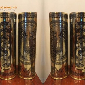 Ống Đạn Pháo Tranh Tứ Quý – Nghệ Thuật King Gold Art