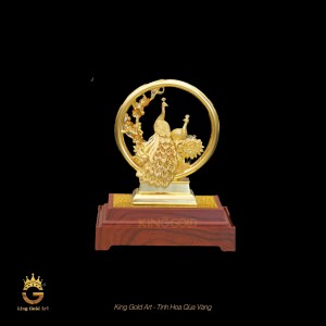 Tượng Uyên ương phú quý mạ vàng: món quà kỷ niệm ngày cưới ý nghĩa