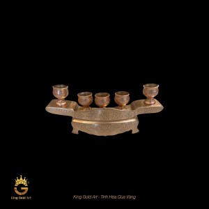 Ngai chén đồng đỏ mộc 