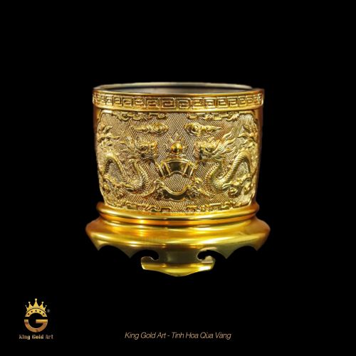 Bát hương đồng vàng mạ vàng