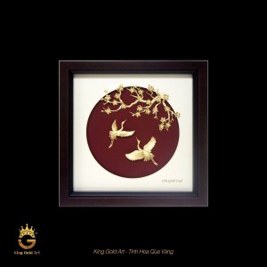 Tranh thủ công mỹ nghệ: Song hạc uyên ương 