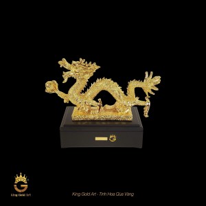 Tượng linh vật Rồng mạ Vàng 24K 