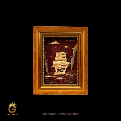 Tranh vàng 24k Thuận Buồm Xuôi Gió Mẫu 1