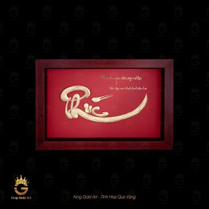 Tranh vàng 24k chữ Phúc quà tặng ý nghĩa