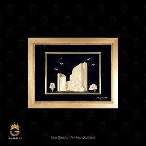 Tranh mô hình: Tòa nhà FPT thủ công mỹ nghệ