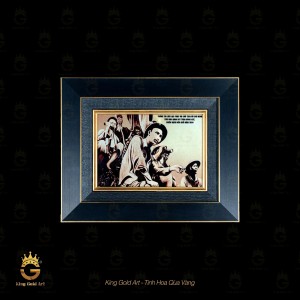 Tranh mỹ nghệ: Bác Hồ trên đài quan sát trận Đông Khê 1950