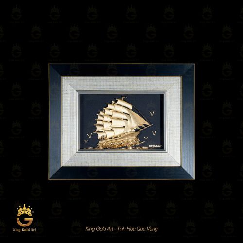 Tranh vàng 24k Thuận Buồm Xuôi Gió Mẫu 2
