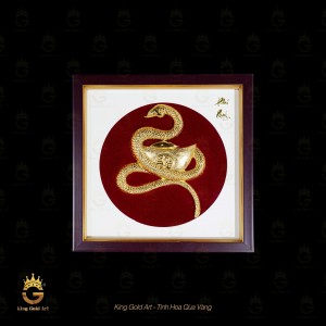 Tranh mỹ nghệ: Rắn phong thủy tài lộc