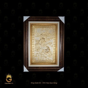 Tranh mỹ nghệ Long - Mã: Thần Long khai lộ