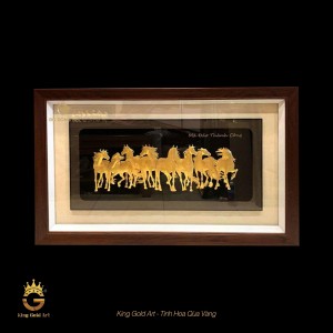 Tranh Ngựa Vàng Mã đáo thành công quà tặng sang trọng