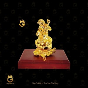 Tượng Khỉ Vàng 24k – Quà tặng cao cấp cho sếp tuổi Thân
