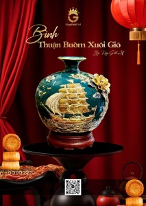 Bình Gốm Thuận Buồm Xuôi Gió – Quà Tặng Trung Thu