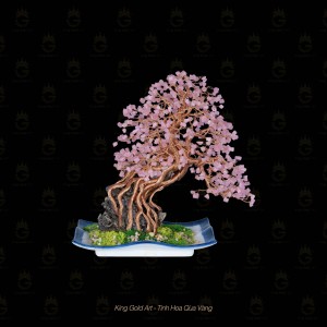 Bình bon sai thân đồng đỏ để bàn mẫu 3