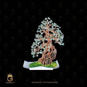 Bình bon sai thân đồng đỏ để bàn mẫu 4