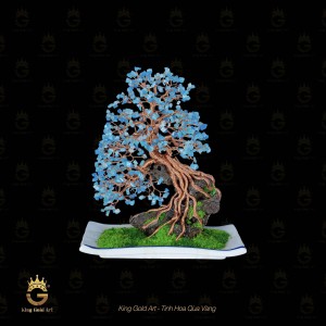 Bình bon sai thân đồng đỏ để bàn mẫu 5