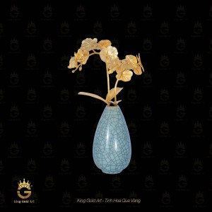 Bình Hoa Lan thủ công mỹ nghệ để bàn sang trọng