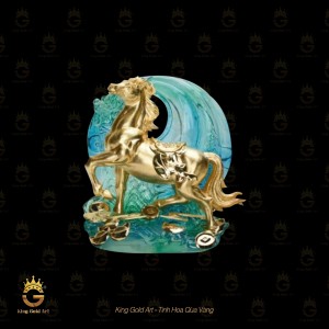 Tượng ngựa tài lộc mẫu 16