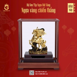 Quà Tết 2026 - Tượng ngựa vàng chiến thắng
