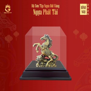 Quà Tết 2026 - Tượng Ngựa Phát Tài (Bắp cải đồng)