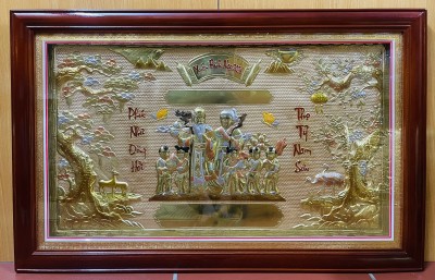 Top Tranh Vàng Chúc Thọ Đẹp Nhất Xuân Bính Ngọ 2026: Món Quà Hiếu Nghĩa Vẹn Tròn