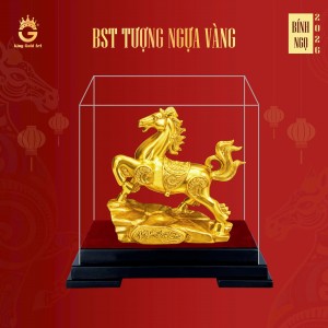 Tượng Ngựa vàng Phi Mã - Quà Tết 2026